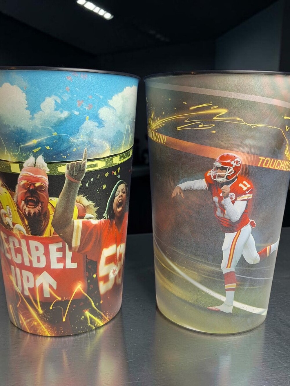 2 Souvenir Stadium Collectors Cups Kansas City Chiefs Kingdom 1 Of 5 And 2 Of 5